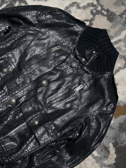 Gucci Tom Ford Madonna python Effect Leather Jacket