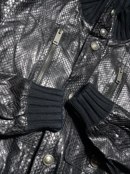 Gucci Tom Ford Madonna python Effect Leather Jacket