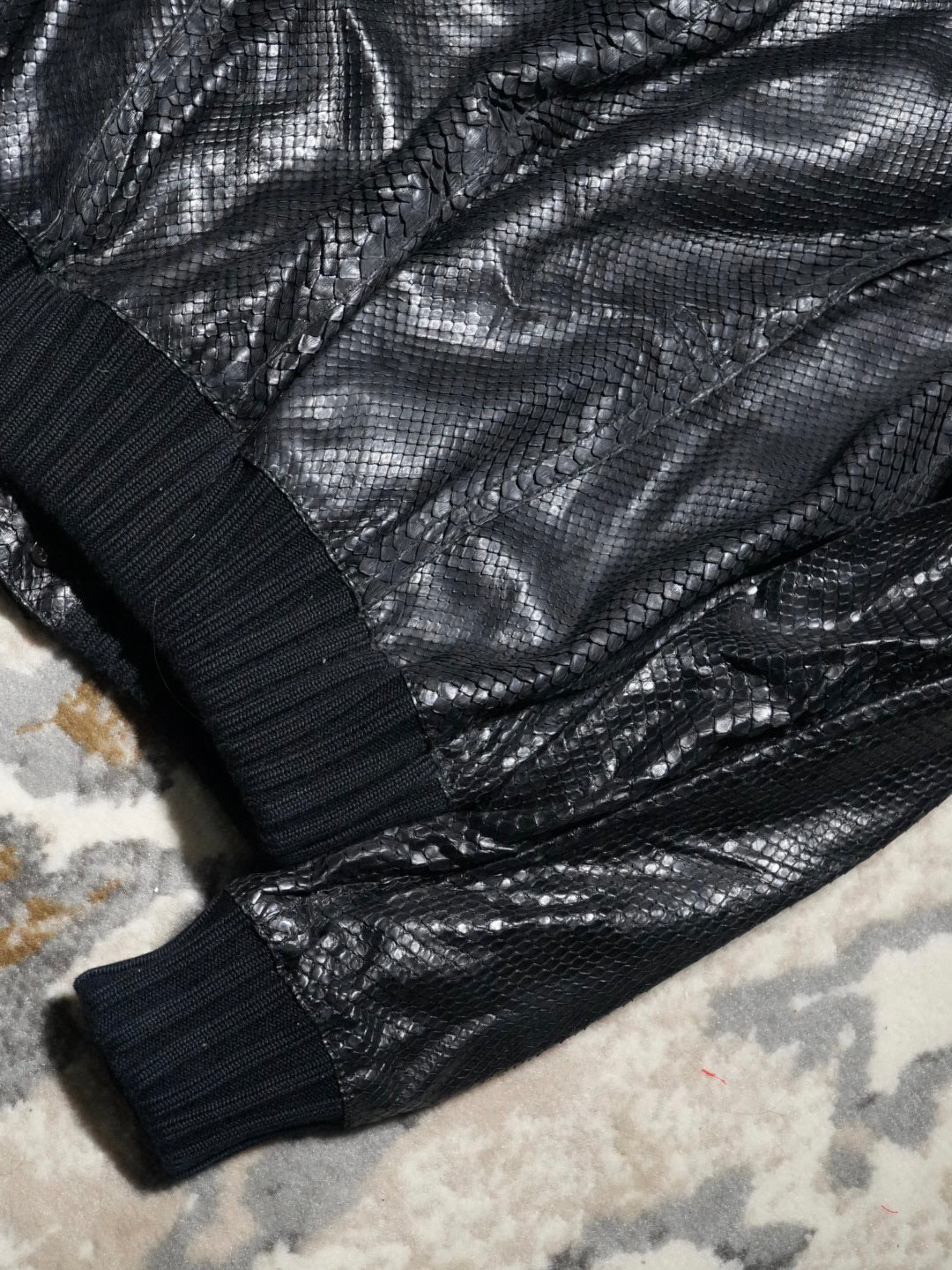 Gucci Tom Ford Madonna python Effect Leather Jacket