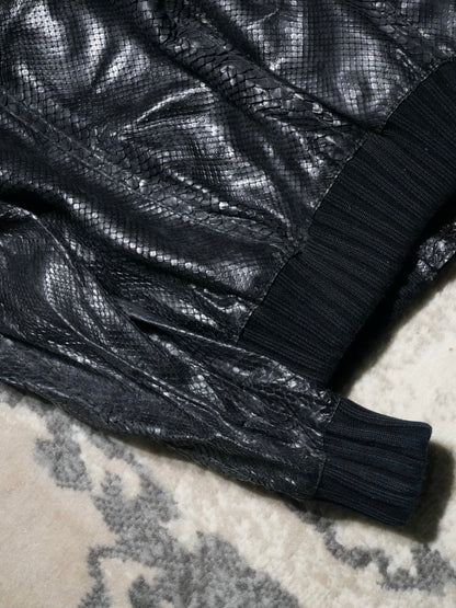 Gucci Tom Ford Madonna python Effect Leather Jacket