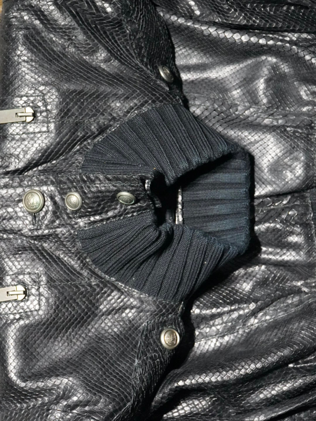 Gucci Tom Ford Madonna python Effect Leather Jacket