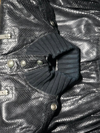 Gucci Tom Ford Madonna python Effect Leather Jacket