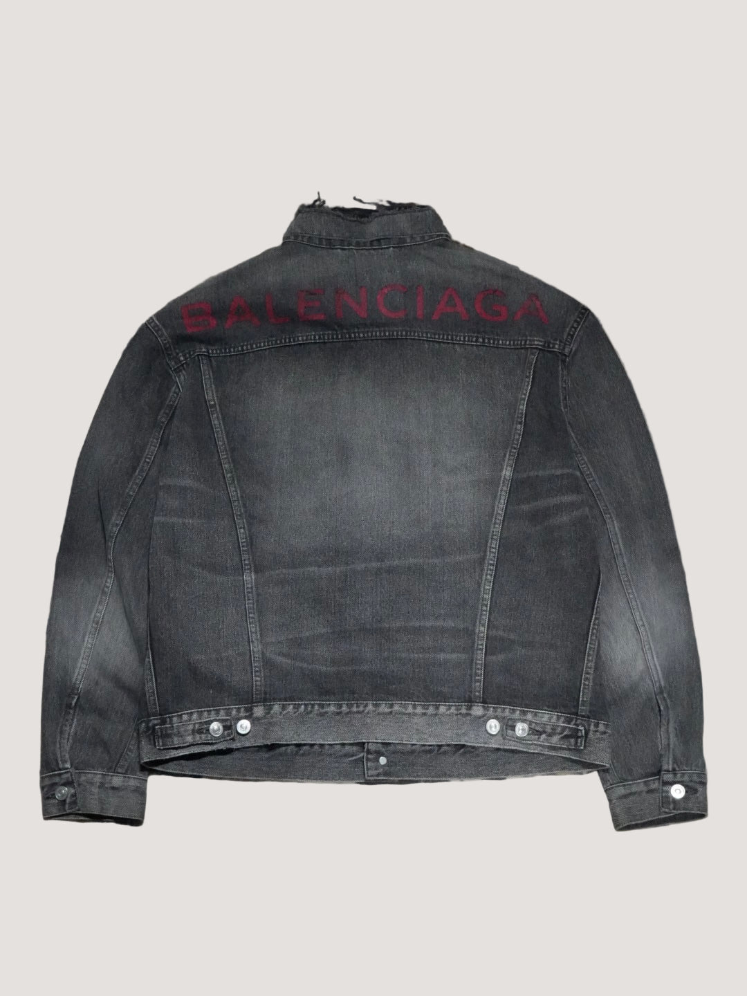 Balenciaga Distressed Denim Jacket