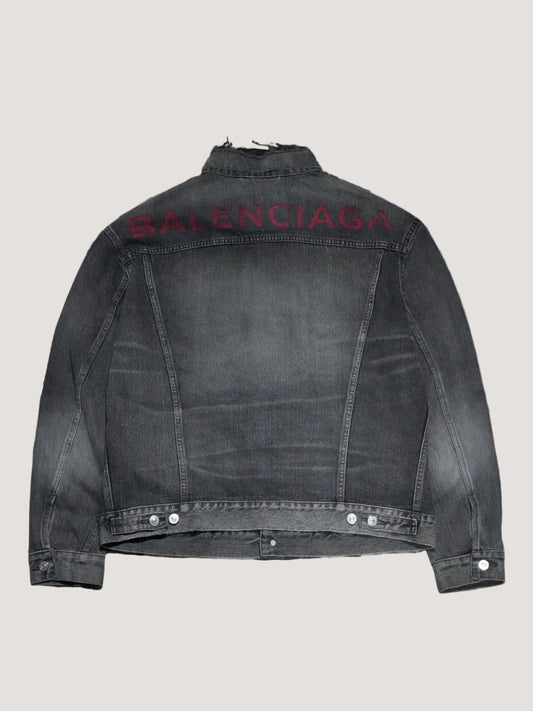 Balenciaga Distressed Denim Jacket