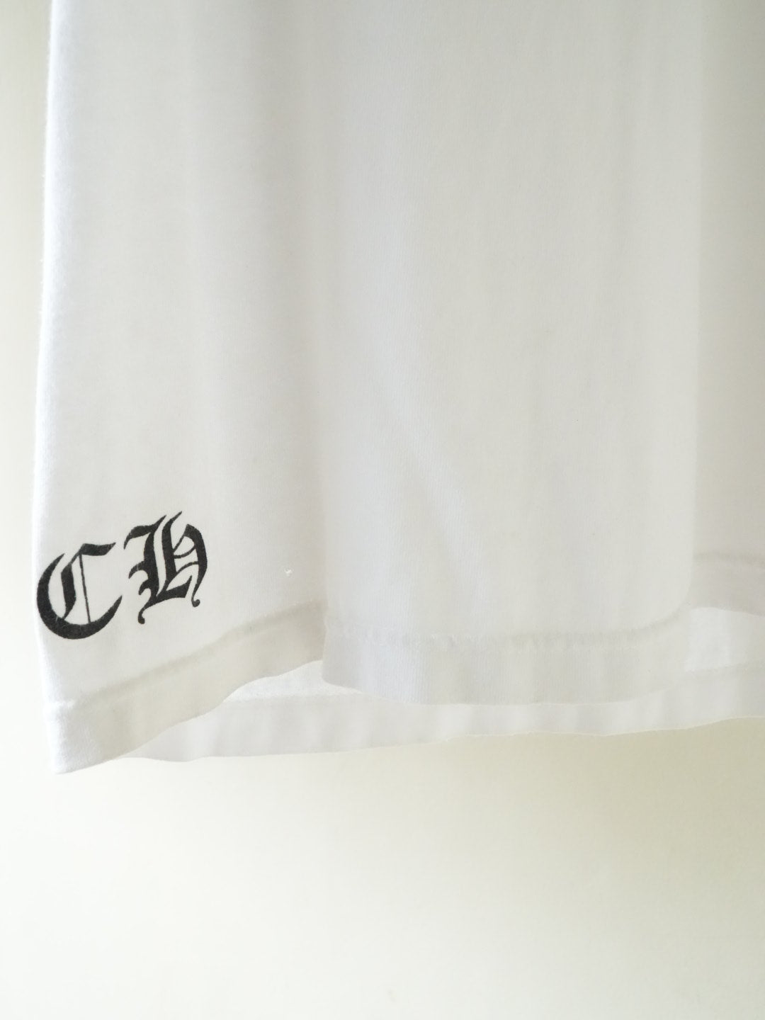 Chrome Hearts Horseshoe Logo White Pocket Tee