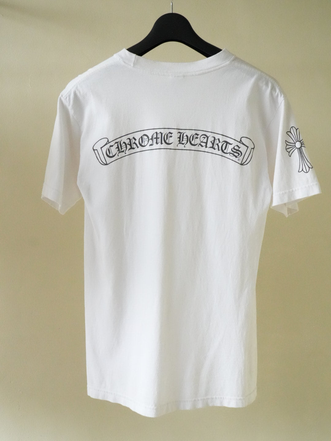 Chrome Hearts Horseshoe Logo White Pocket Tee