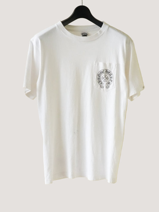 Chrome Hearts White Hong Kong Pocket Tee