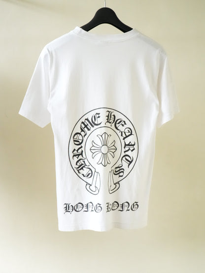 Chrome Hearts White Hong Kong Pocket Tee
