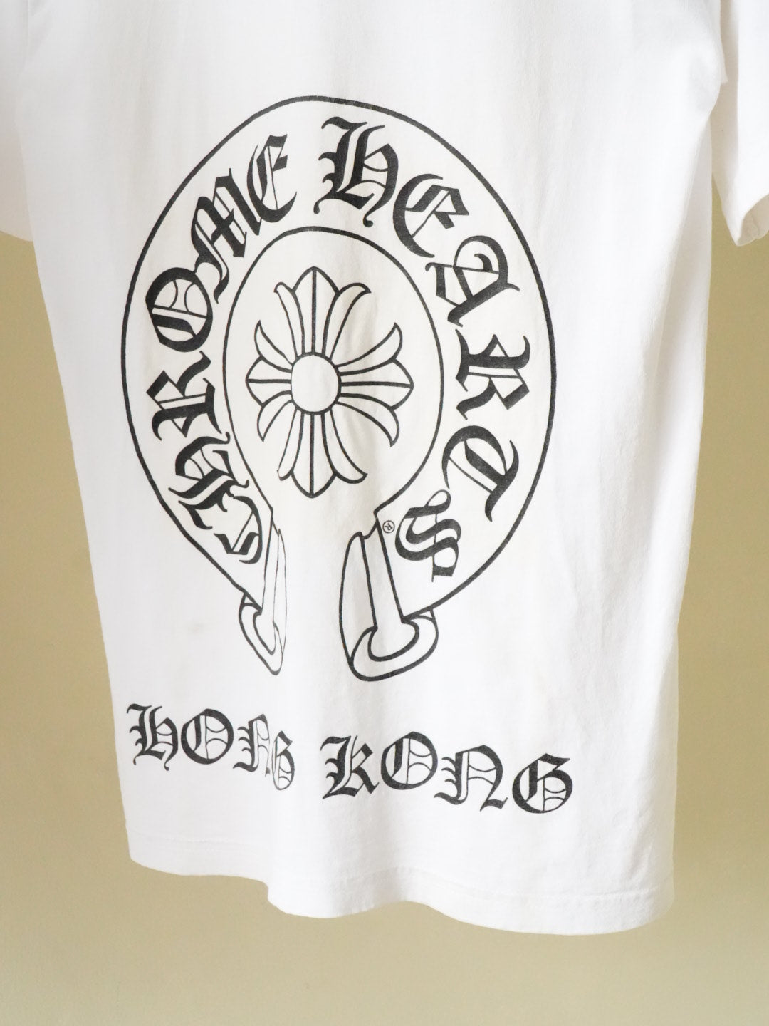 Chrome Hearts White Hong Kong Pocket Tee