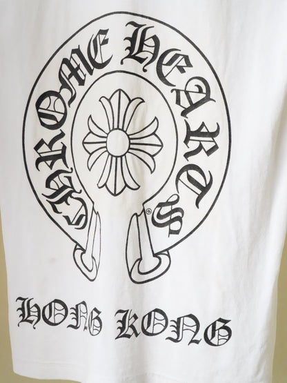 Chrome Hearts White Hong Kong Pocket Tee