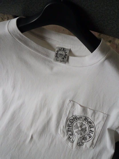 Chrome Hearts White Hong Kong Pocket Tee