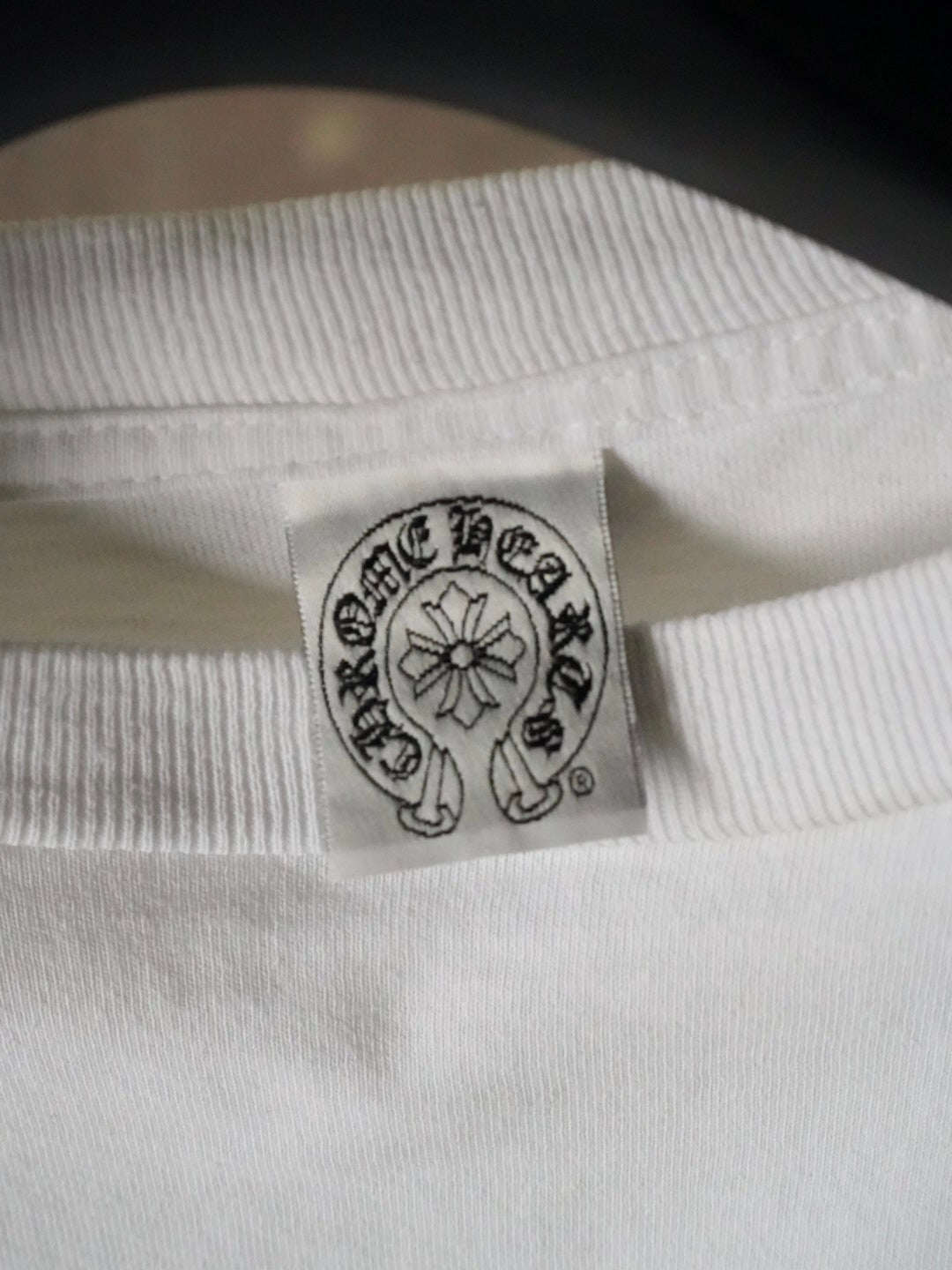Chrome Hearts White Hong Kong Pocket Tee