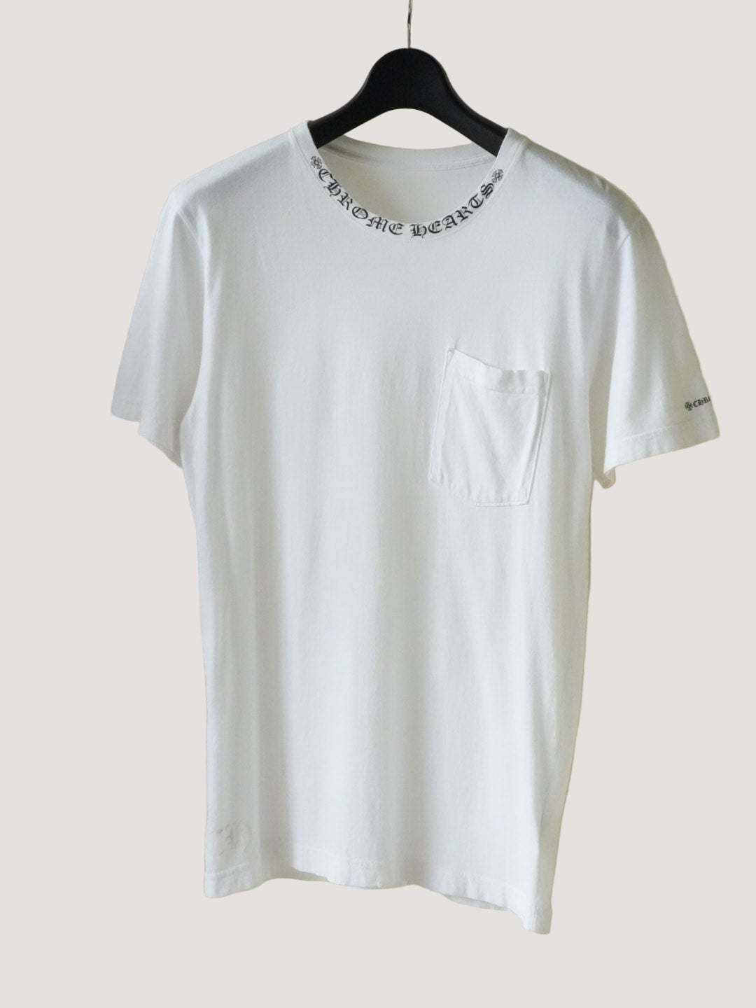 Chrome Hearts Neck Letters Logo Pocket Tee