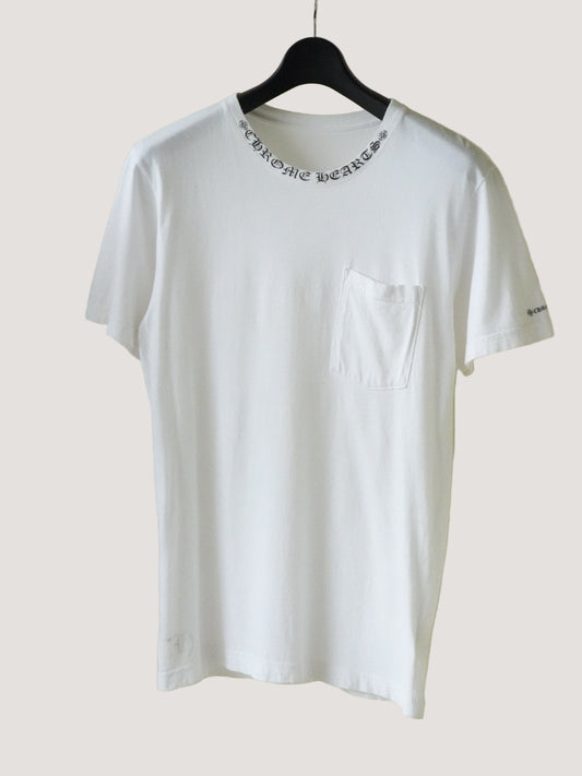 Chrome Hearts Neck Letters Logo Pocket Tee