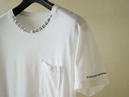Chrome Hearts Neck Letters Logo Pocket Tee
