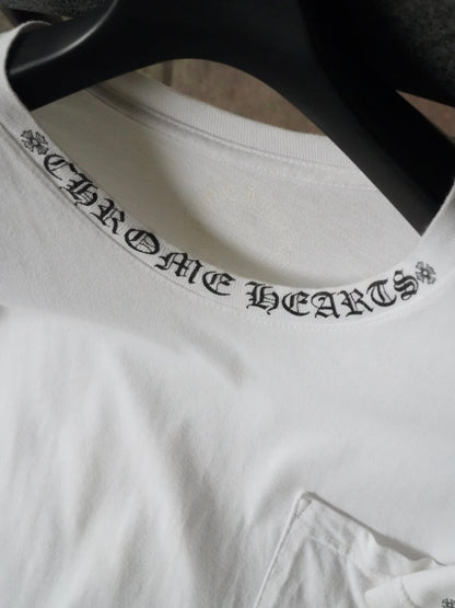 Chrome Hearts Neck Letters Logo Pocket Tee