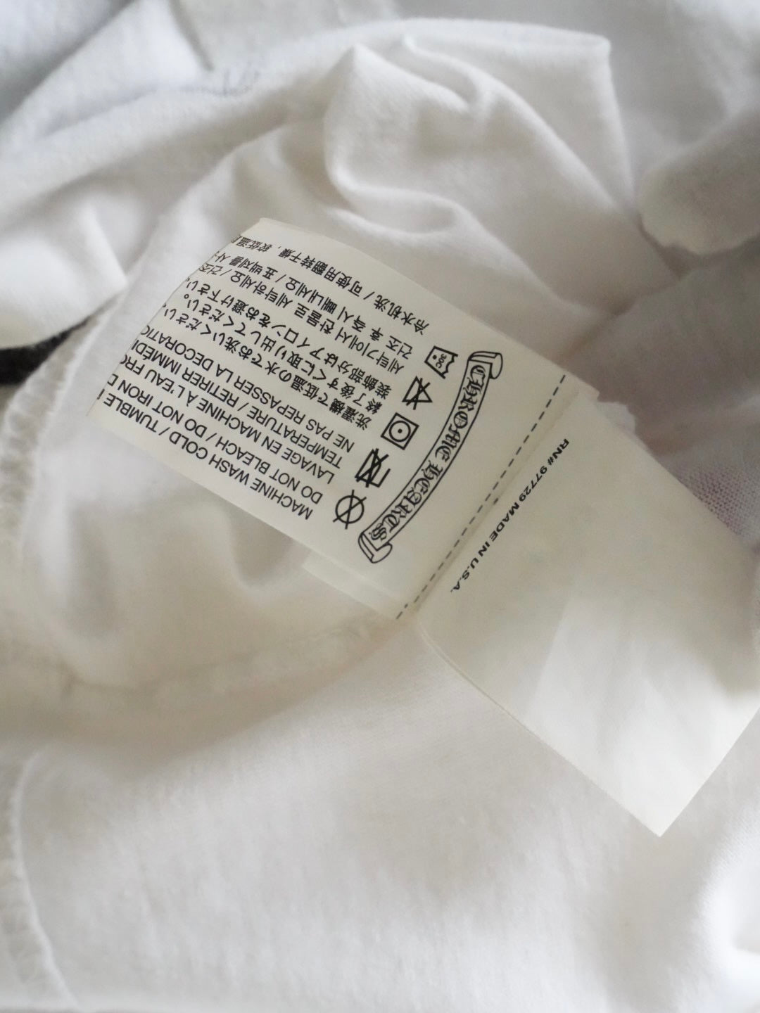 Chrome Hearts Neck Letters Logo Pocket Tee
