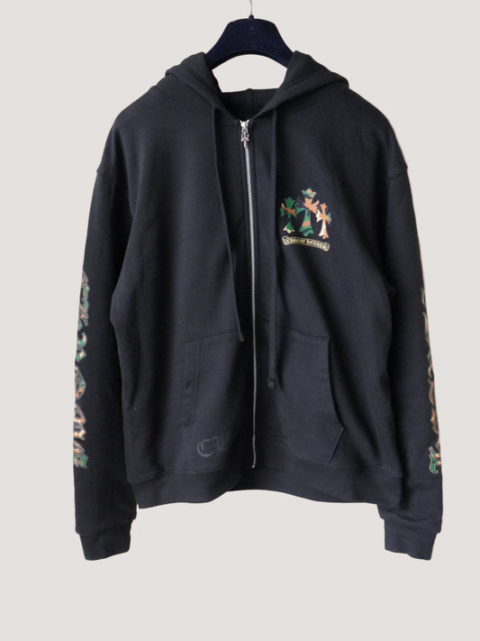 Chrome Hearts Camo Cemetery Thermal Zip Up Hoodie