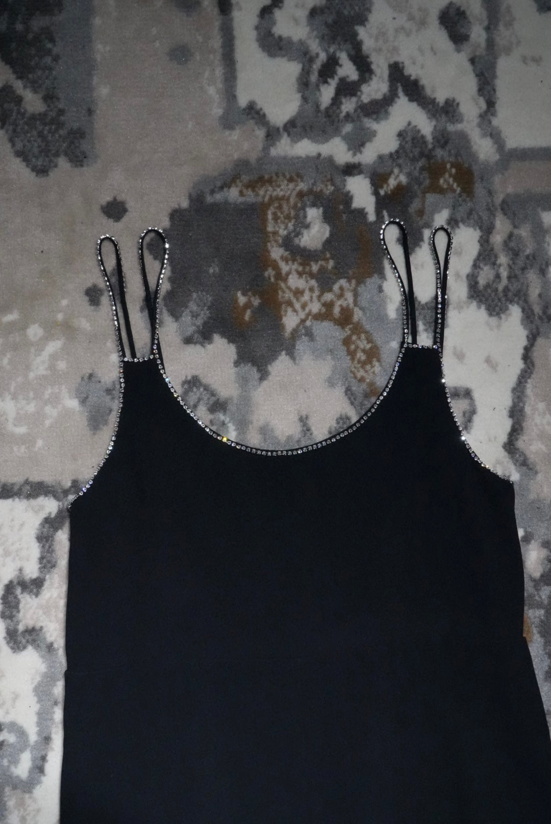 Celine Evening Dress with no Straps & with Rhinestones