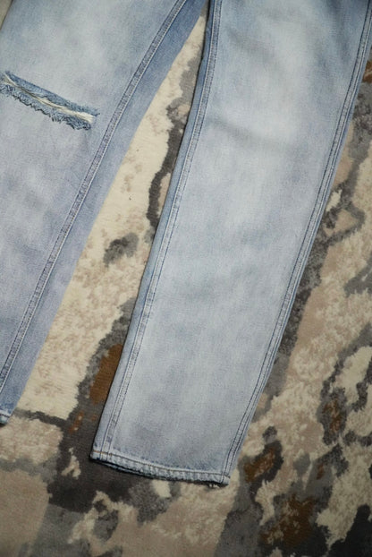 Celine Hedi Slimane Ripped Washed Denim Pants