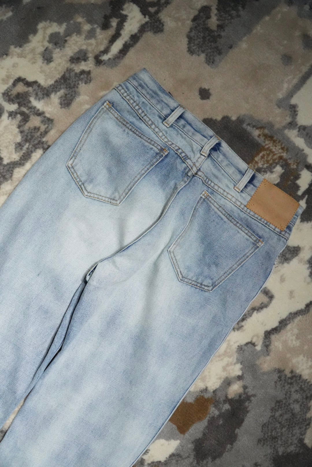 Celine Hedi Slimane Ripped Washed Denim Pants