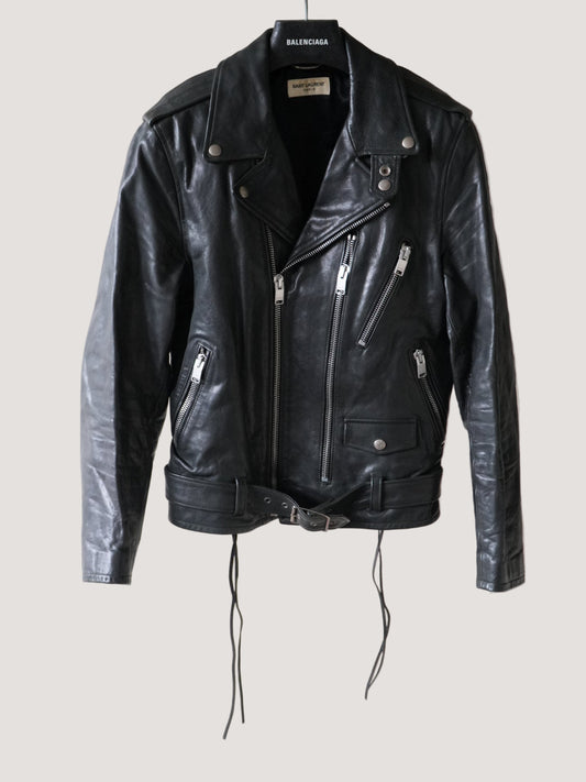 Saint Laurent x Hedi FW13 Calf Oil L17 Leather Biker Jacket