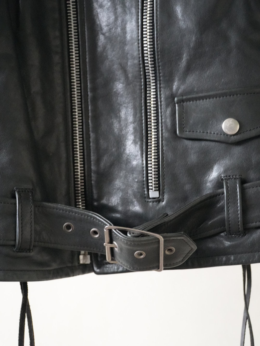 Saint Laurent x Hedi FW13 Calf Oil L17 Leather Biker Jacket