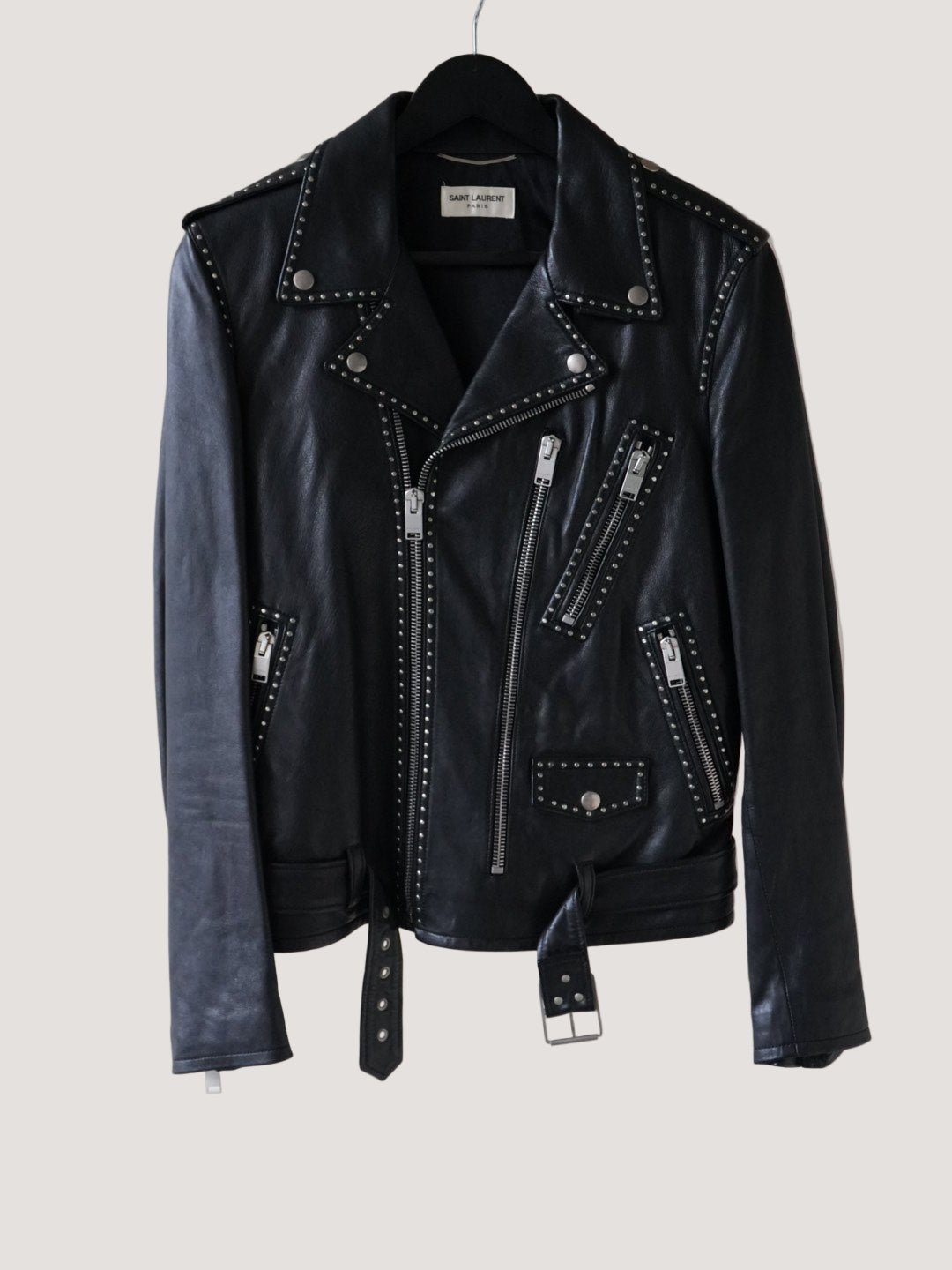Saint Laurent SS14 L17 Riveted Leather Jacket