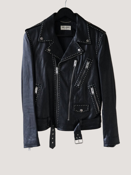 Saint Laurent SS14 L17 Riveted Leather Jacket
