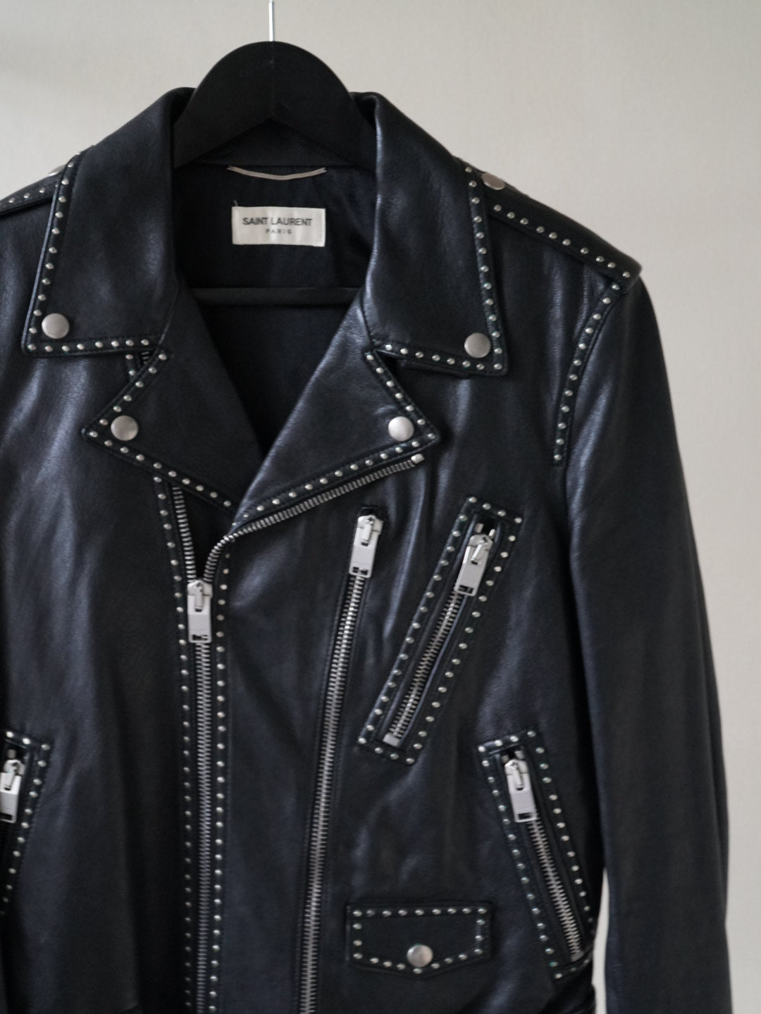 Saint Laurent SS14 L17 Riveted Leather Jacket