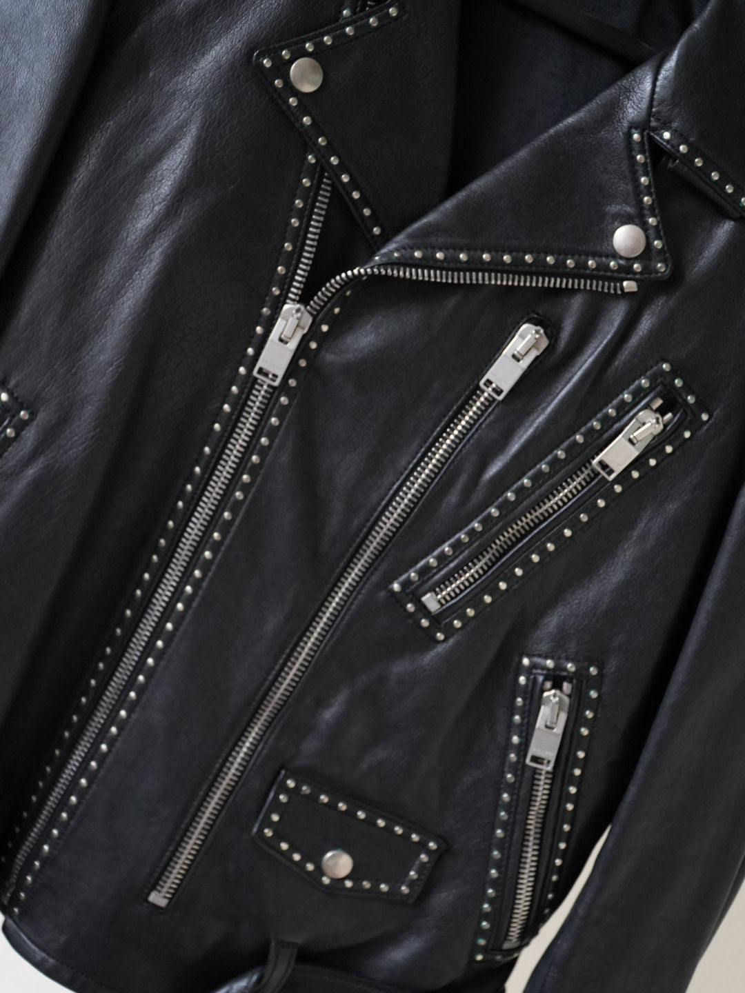 Saint Laurent SS14 L17 Riveted Leather Jacket