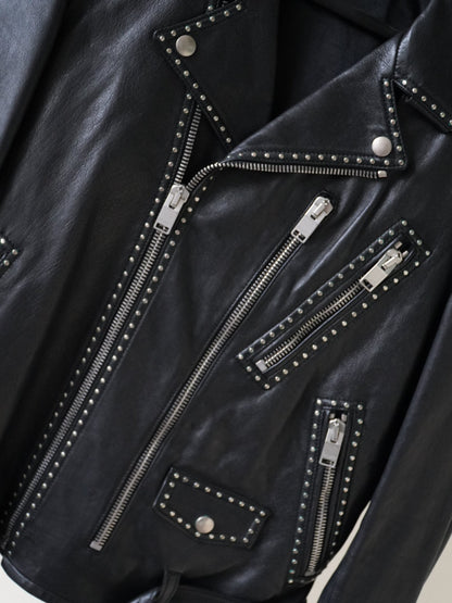 Saint Laurent SS14 L17 Riveted Leather Jacket
