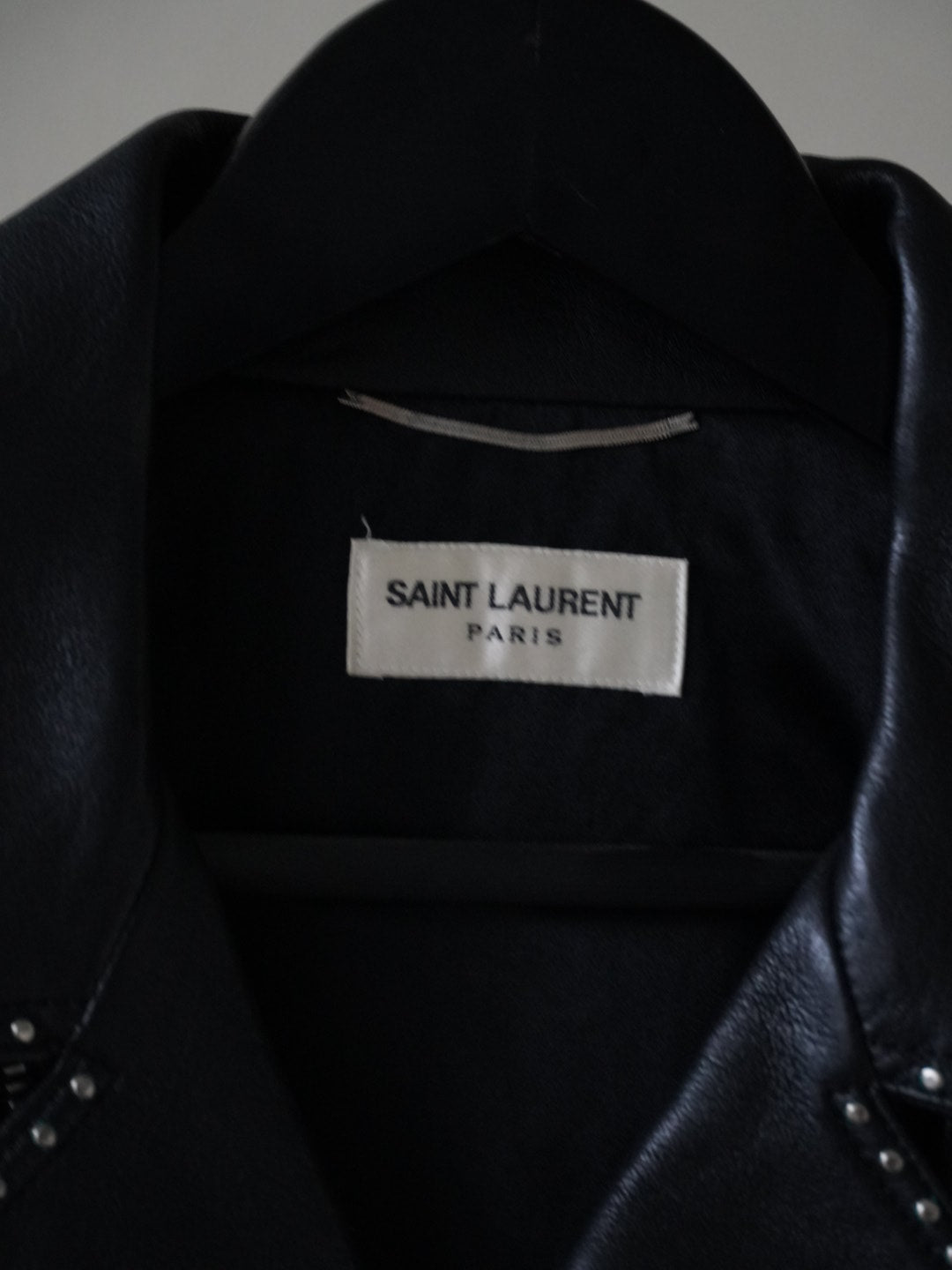 Saint Laurent SS14 L17 Riveted Leather Jacket