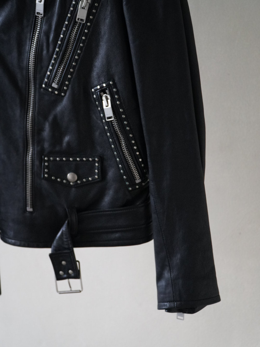 Saint Laurent SS14 L17 Riveted Leather Jacket