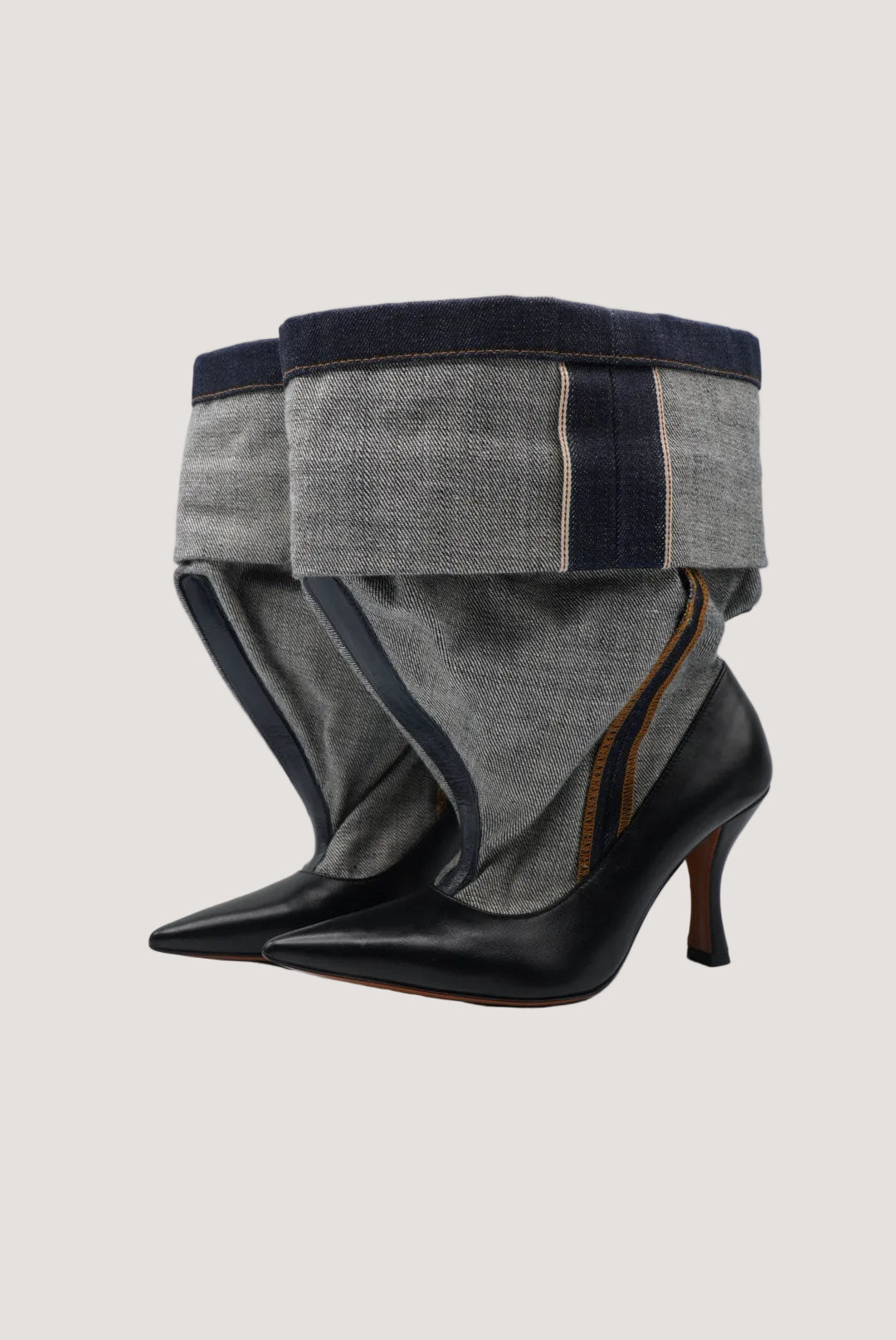 Loewe Dark Denim Foldover Boots