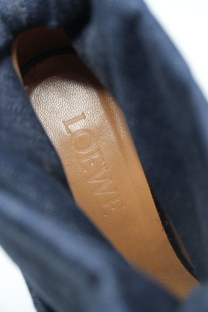 Loewe Dark Denim Foldover Boots