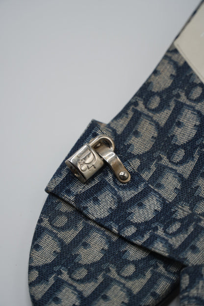 Vintage Christian Dior Canvas Monogram Heels with a Lock