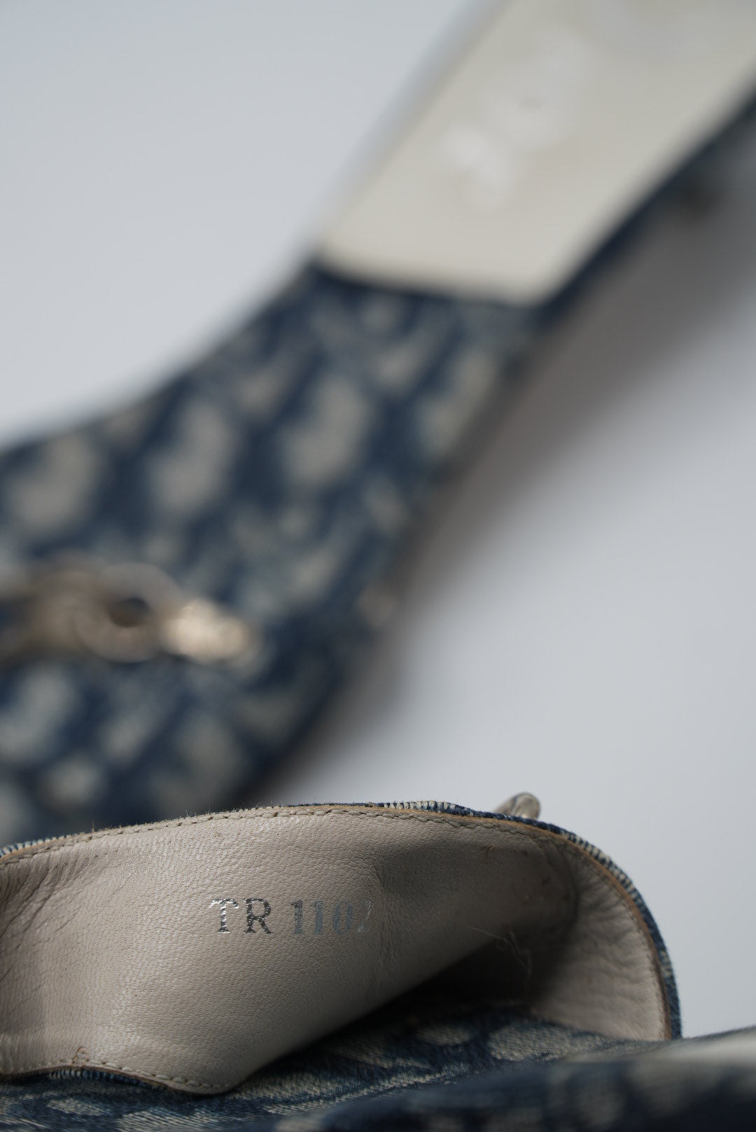 Vintage Christian Dior Canvas Monogram Heels with a Lock