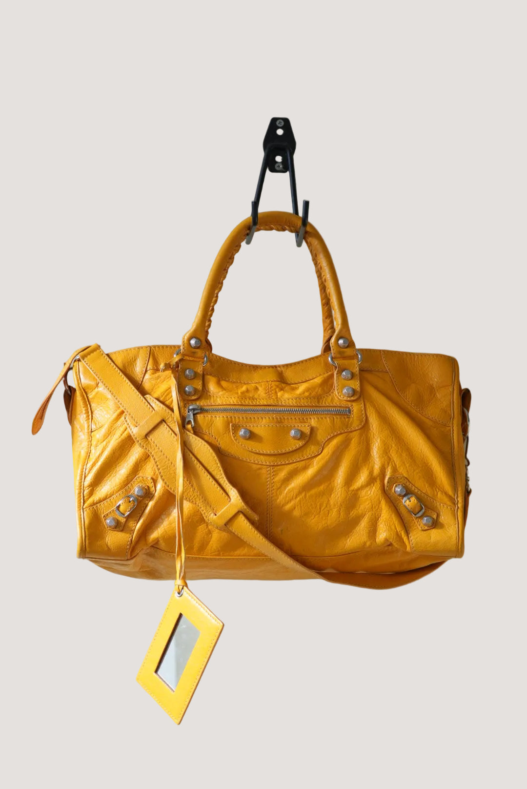 Balenciaga Marigold Giant 21 Silver Work Bag