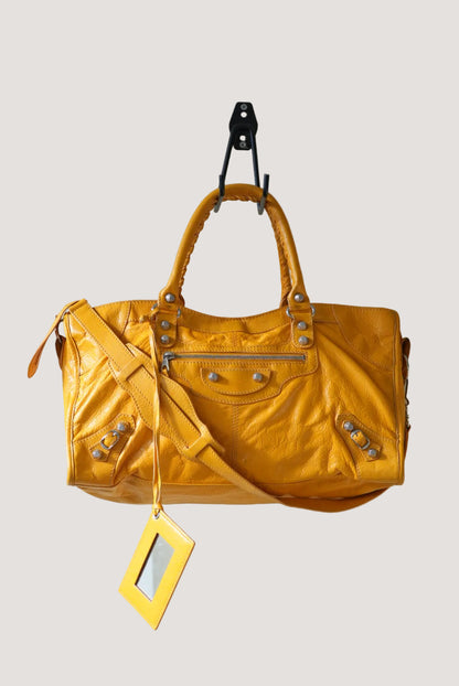 Balenciaga Marigold Giant 21 Silver Work Bag