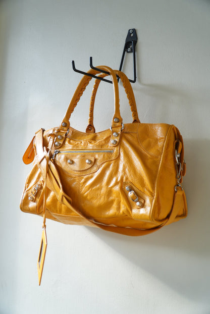 Balenciaga Marigold Giant 21 Silver Work Bag