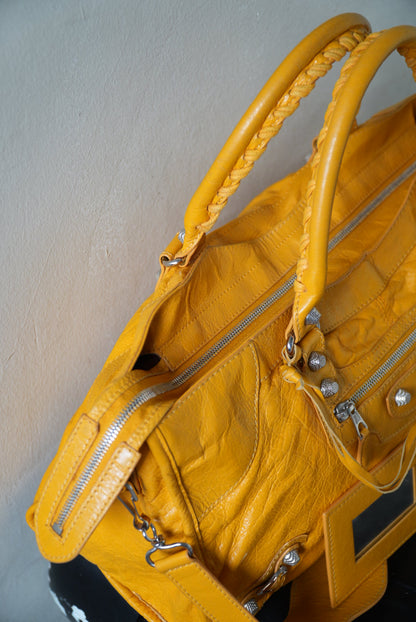 Balenciaga Marigold Giant 21 Silver Work Bag