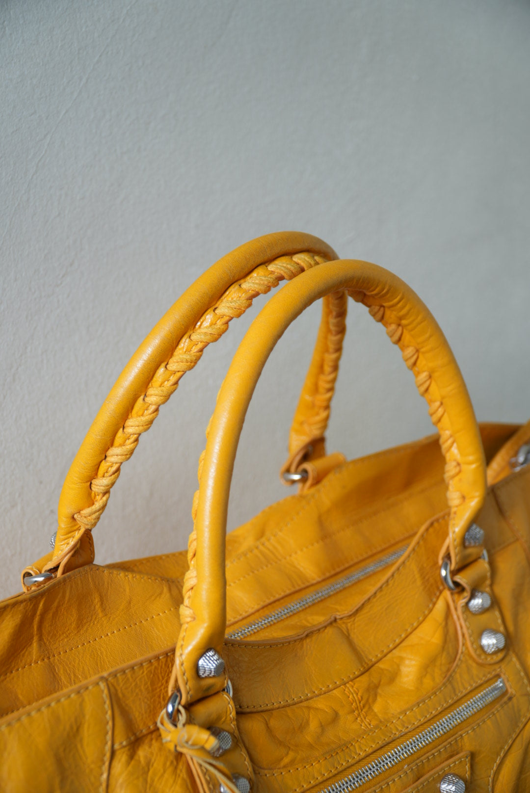 Balenciaga Marigold Giant 21 Silver Work Bag