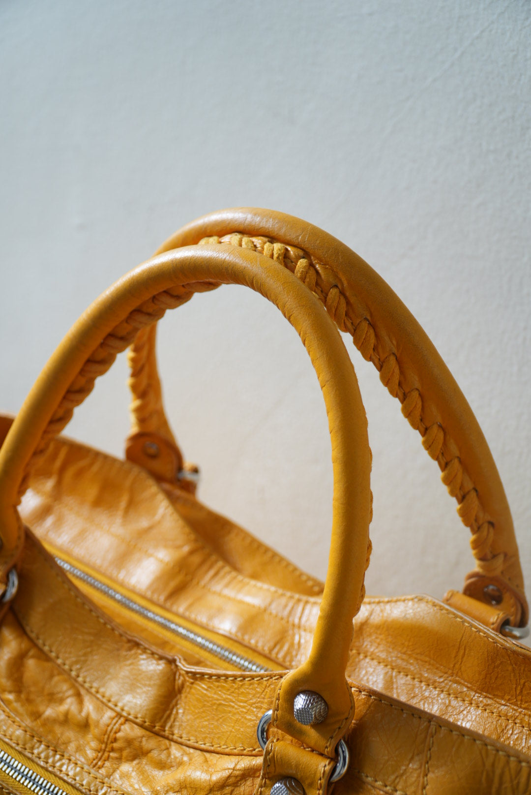 Balenciaga Marigold Giant 21 Silver Work Bag