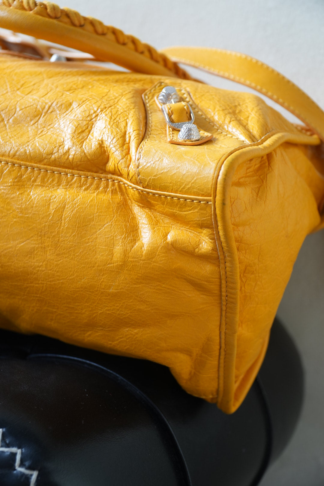 Balenciaga Marigold Giant 21 Silver Work Bag