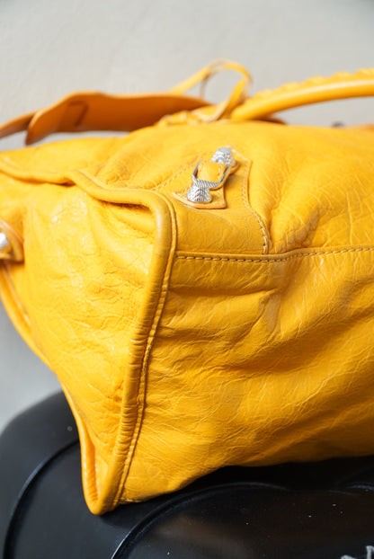 Balenciaga Marigold Giant 21 Silver Work Bag