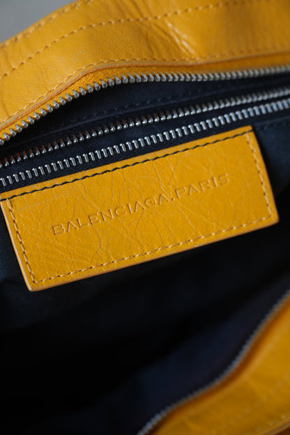 Balenciaga Marigold Giant 21 Silver Work Bag