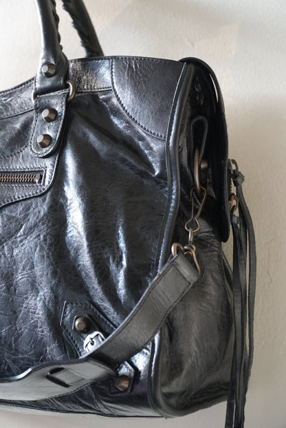 Balenciaga 2000’s Black City Bag