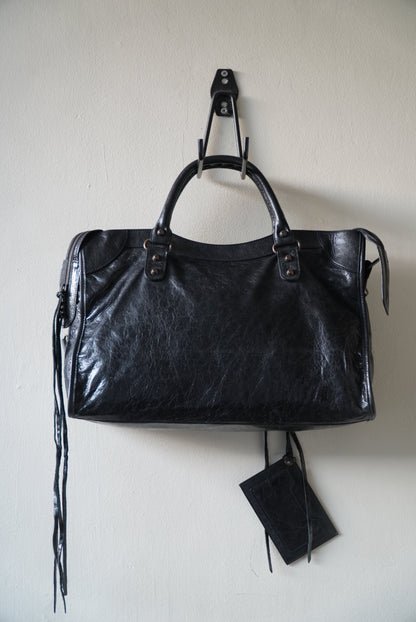 Balenciaga 2000’s Black City Bag