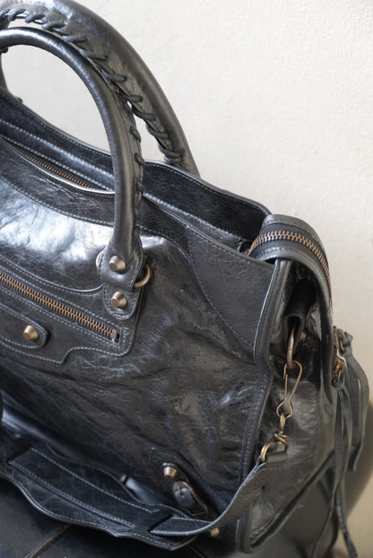 Balenciaga 2000’s Black City Bag